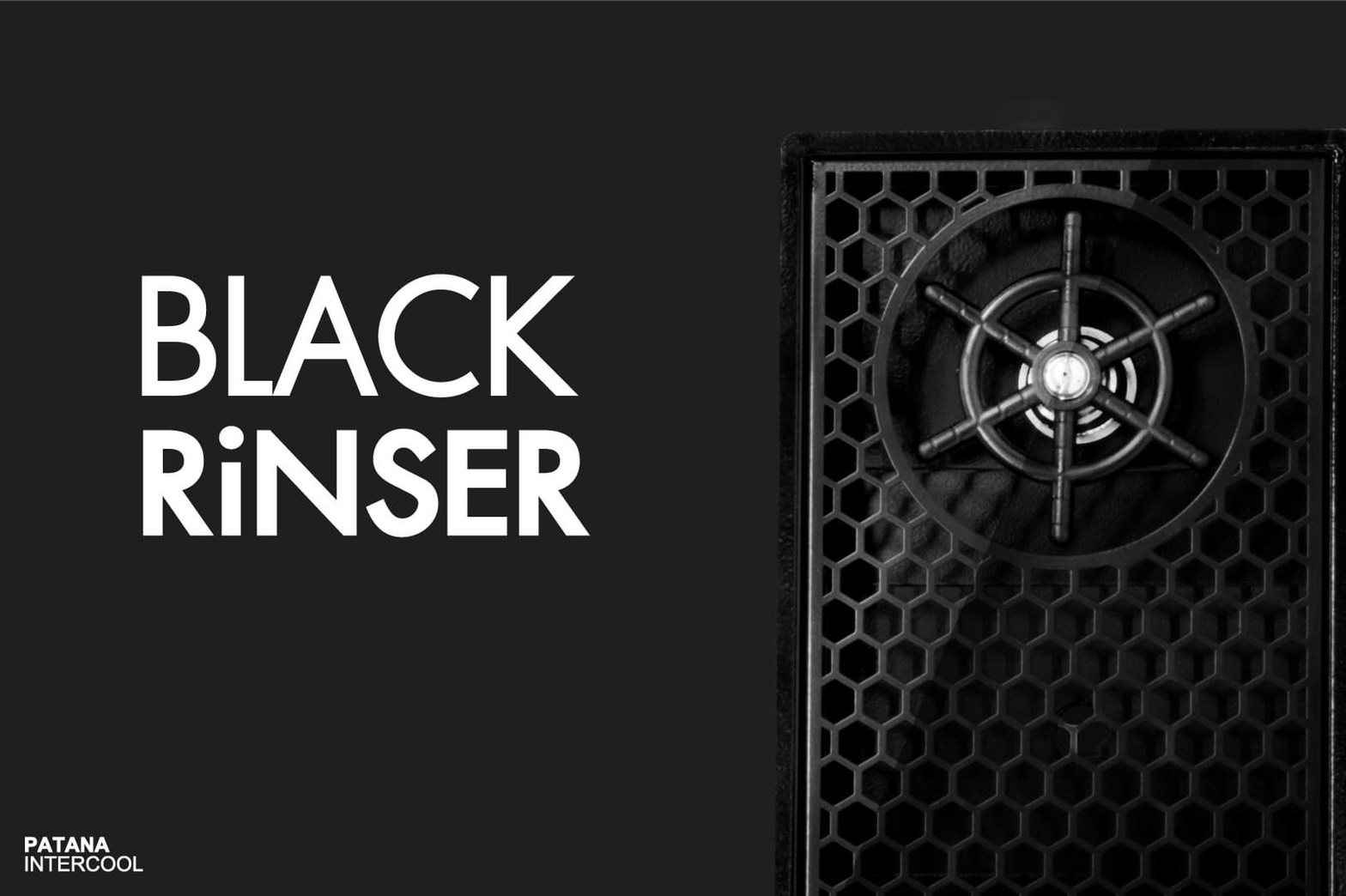 Rinser ที่ฉีดล้างแก้ว 1 หัวฉีดหัวหมี ลายรังผึ้ง สีดำ