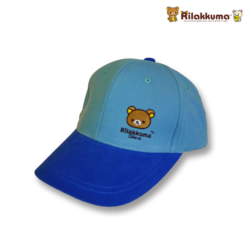 หมวกแก๊ปเด็ก ลายริลัคคุมะ Rilakkuma สีฟ้า