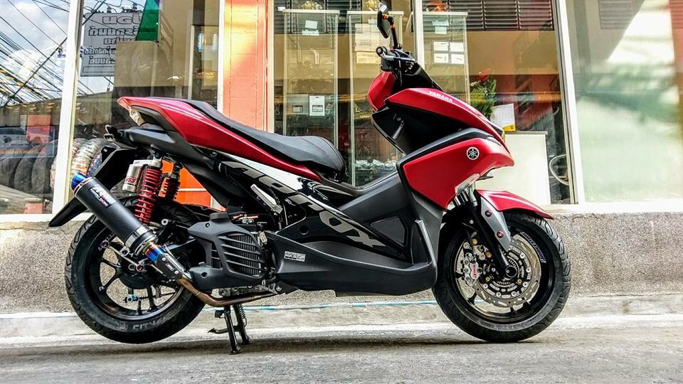 ปลาย AR ดำรุ้ง พร้อมคอ YAMAHA AEROX