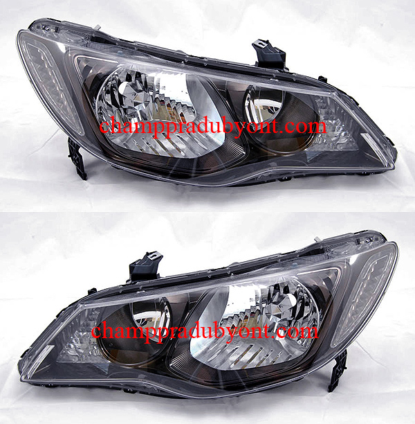 ไฟหน้า HONDA CIVIC 2006-2012 ดำ