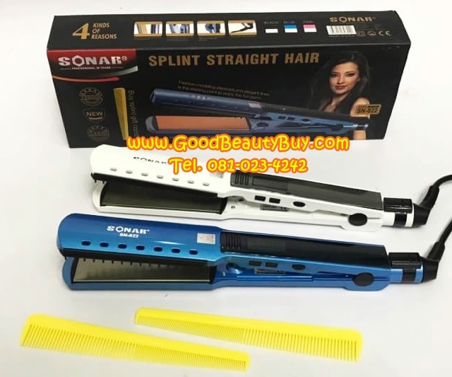 เครื่องหนีบผมตรง เครื่องรีดผม เครื่องหนีบผมไฟฟ้า Splint Straight Hair SONAR รุ่น SN-822
