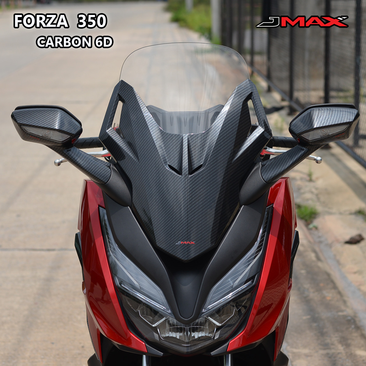 ฝาครอบกระจกด้านซ้าย-ขวา ลายฟิมล์ 6D J-MAX FORZA 350 ราคา1450