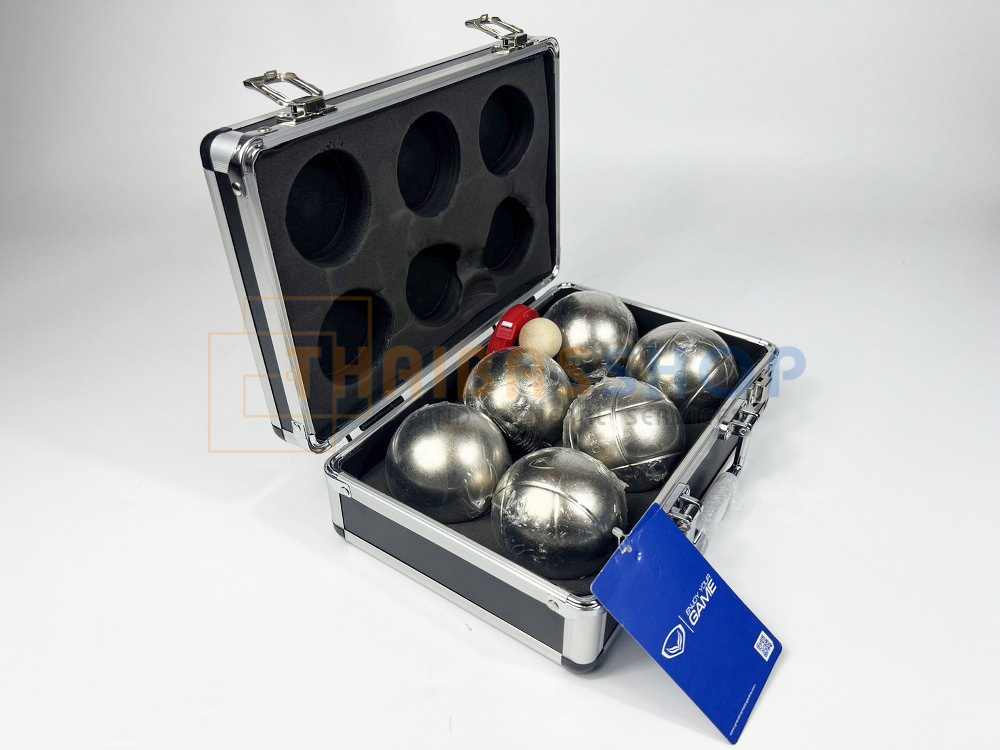 (ของแท้ 100%) ลูกเปตอง เปตอง Grand Sport (แกรนด์สปอร์ต) รุ่น CANNON GOLD ชุด 6 ลูก สีทอง บรรจุในกล่องอลูมิเนียม