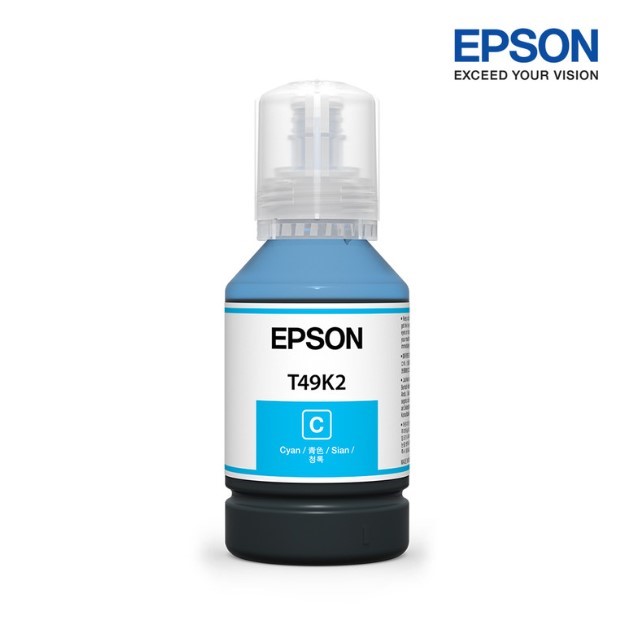 หมึก EPSON T49K2 น้ำหมึกเติมแบบขวด 140ml. สีฟ้า - สำหรับปริ้นเตอร์ EPSON SC-T3130X