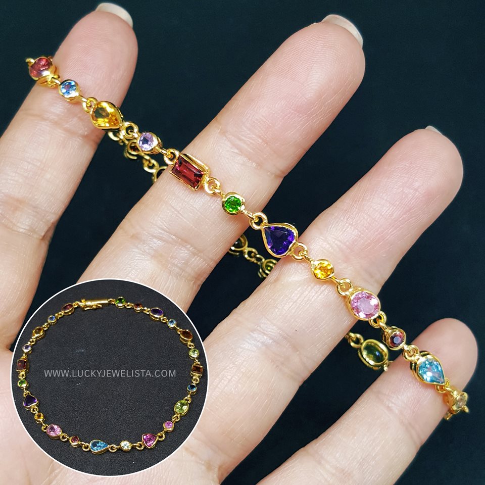สร้อยข้อมือ พลอยแฟนซี