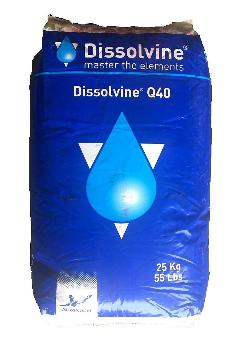 ผงจุลธาตุเหล็กคีเลตอีดีดีเอชเอ 6% (เหล็กม่วง) Dissolvine Q40 (EDDHA FE 6%; Aczonobel Netherland) บรรจุ 1 กิโลกรัม (R)