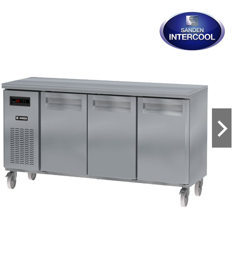 ตู้แช่แข็งเคาร์เตอร์ SANDEN SCR3-1807-AR CHILLER แช่เย็น ขนาดยาว 180 ซม. ลึก 75 ซม. สแตนเลสเกรด 304