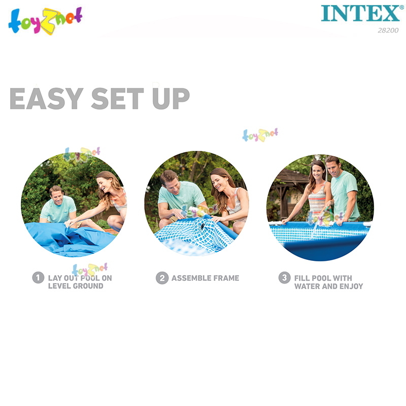 Intex 10ft Metal Frame Pool (3.05x0.76 m.) No.28200