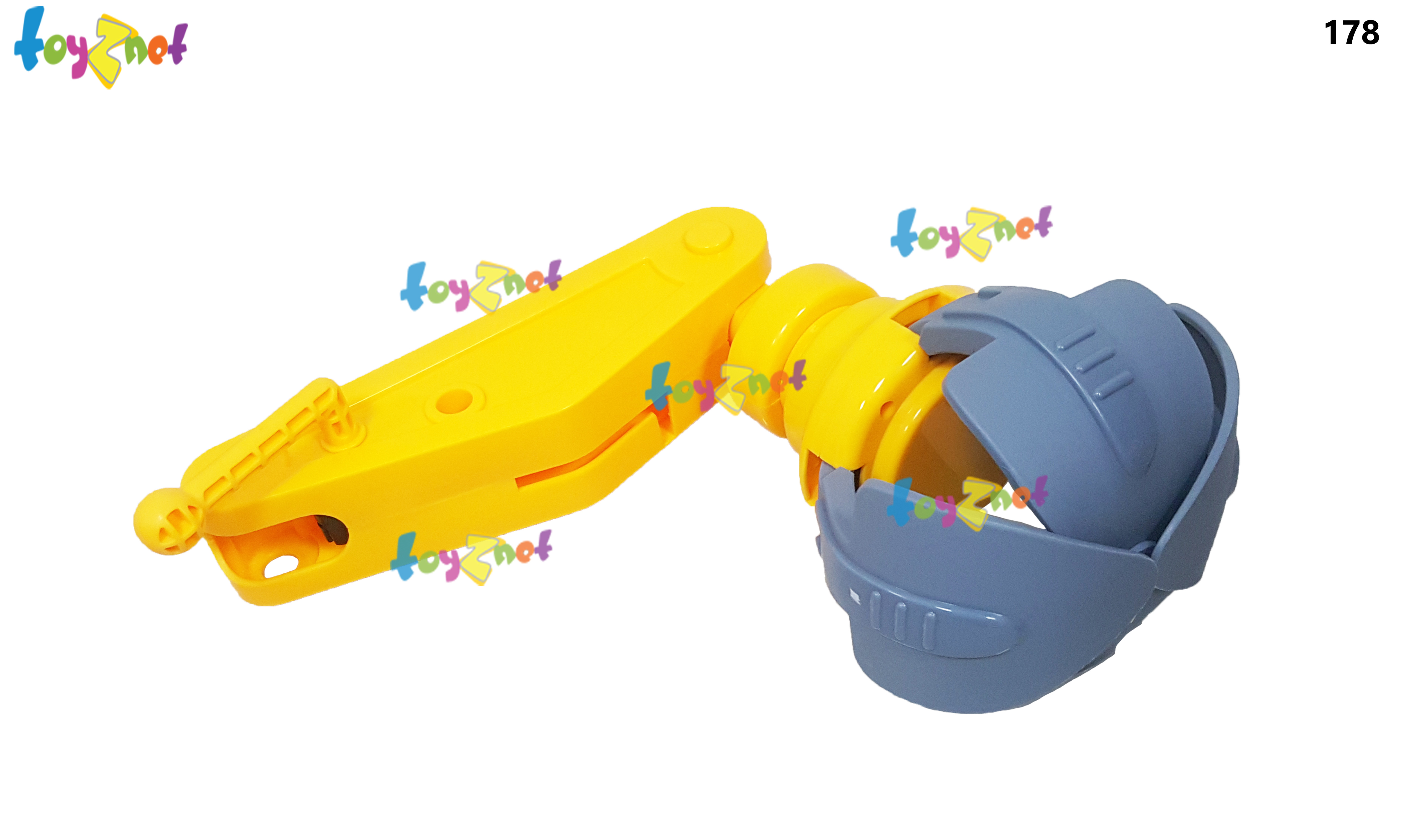 Toyznet ส่งฟรี รถแม็คโครบังคับขาไถ (เปลี่ยนหัวคีบ-หัวตักทรายได้) รุ่น 178