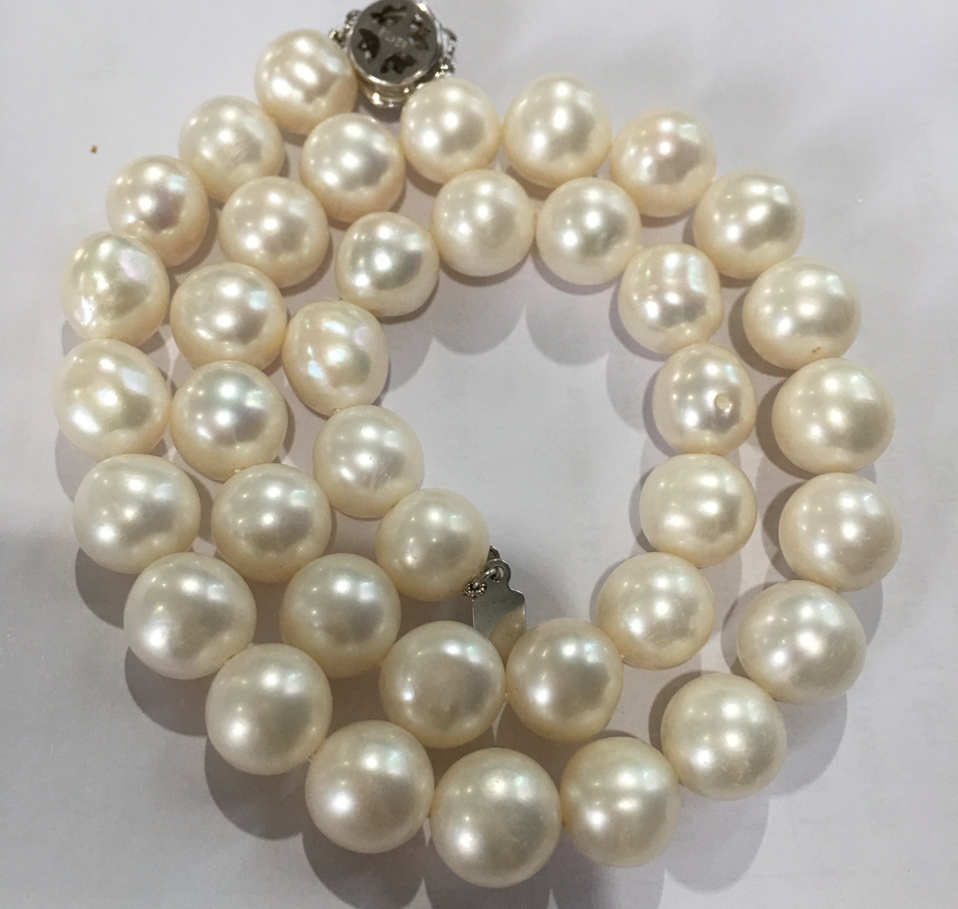 สร้อยคอไข่มุกแท้ 10.5-11.5 มิล มุกขนาดใหญ่ สีขาว