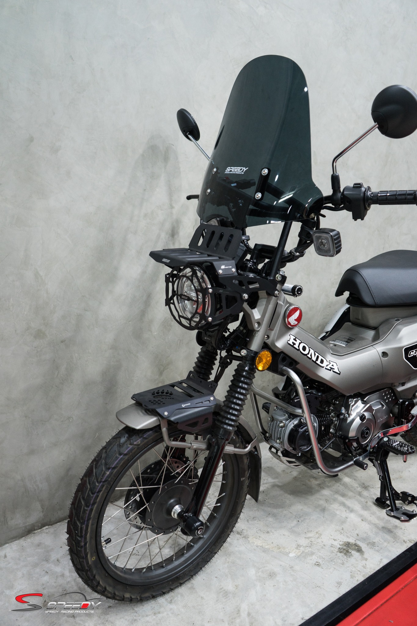 บังไมล์-ชิลล์หน้า+ขายึดไฟหน้า SPEEDY CT-125 NEW2023 มี2แบบ