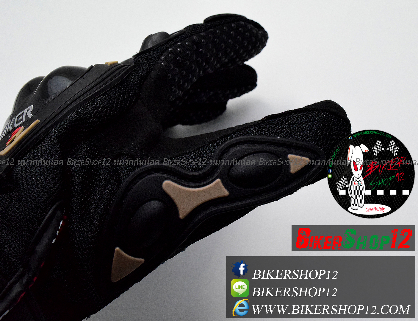 ถุงมือpro-biker สีดำ (ราคาพิเศษ)