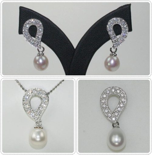 ชุดเซ็ตตัวเรือนไข่มุกแท้