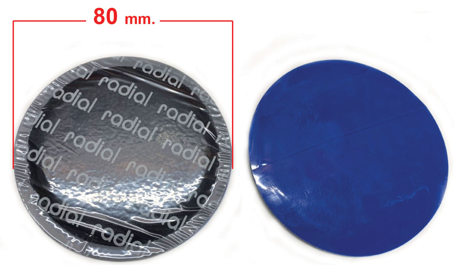 BISON NO.80 แผ่นปะยางรถยนต์ ไบซัน หน้ากว้าง 80 มิล