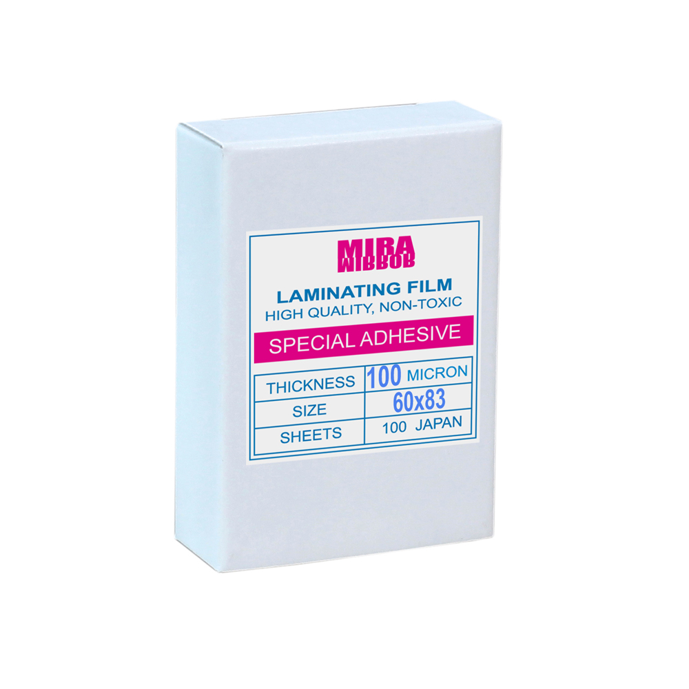 พลาสติกเคลือบบัตร 6.0x8.3ซม. หนา 100ไมครอน MIRA