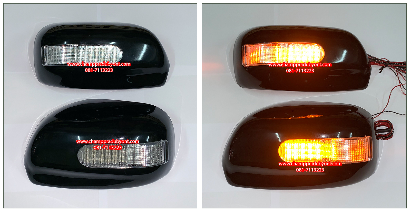 ครอบกระจกมองข้างมีไฟ TOYOTA VIOS 2003-2006 (V.2)