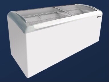 ตู้แช่แข็ง Chest Freezer ฝากระจกโค้งบานสไลด์ Sanden (18.4 cu.ft)