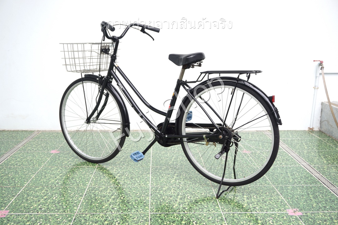 จักรยานแม่บ้านญี่ปุ่น - ล้อ 26 นิ้ว - ไม่มีเกียร์ - สีดำ [จักรยานมือสอง]