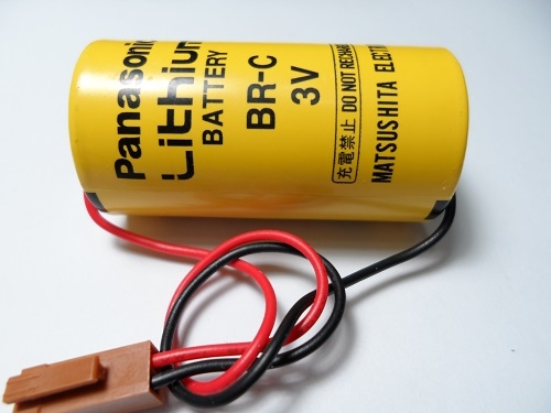 แบตเตอรี่ลิเธี่ยม Panasonic BR-C C-Size 3 Volts (3V) 5000mAh (5Ah) Lithium Battery พร้อมสายปลั๊ก