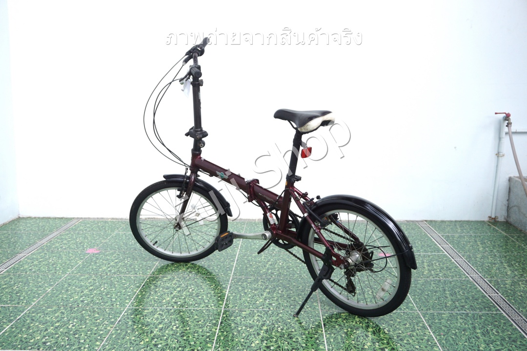 จักรยานพับได้ญี่ปุ่น - ล้อ 20 นิ้ว - มีเกียร์ - อลูมิเนียม - Mini Cooper - สีแดง [จักรยานมือสอง]