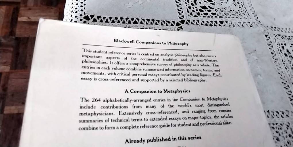 Blackwell A Companion to Metaphysics