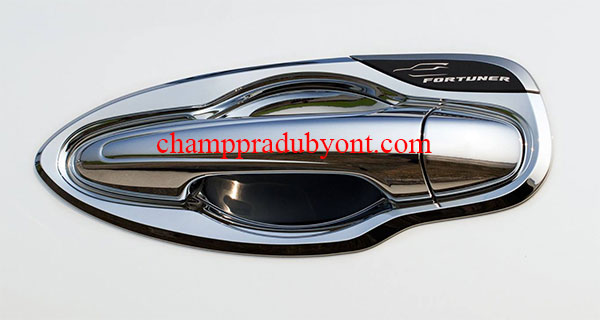 ถ้วยรองมือเปิดประตูโครเมี่ยม TOYOTA FORTUNER 15-16 FITT (V.2)
