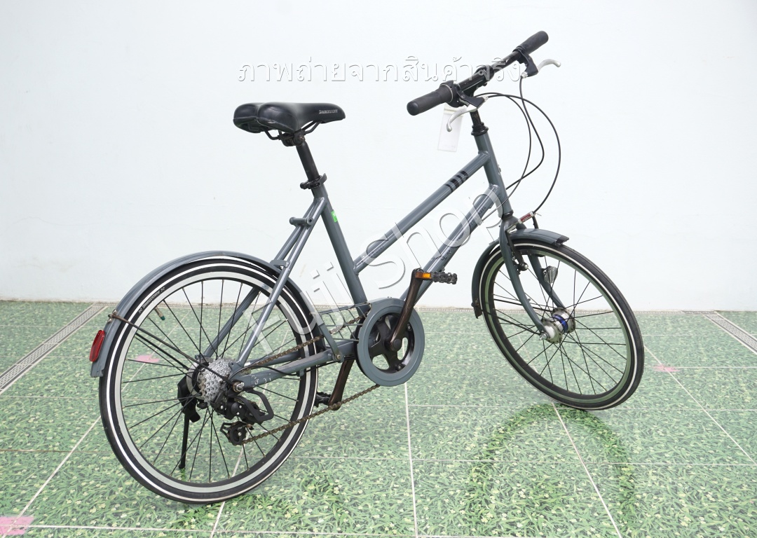 จักรยานญี่ปุ่น - ล้อ 20 นิ้ว - มีเกียร์ - อลูมิเนียม - Bridgestone Green Label - สีเทา [จักรยานมือสอง]