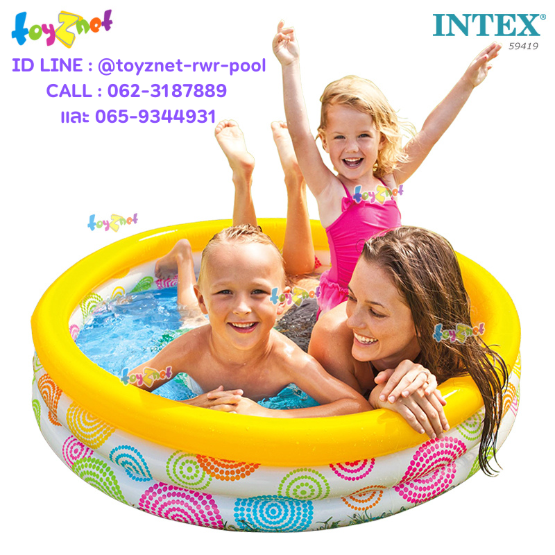 Intex Wide Geometry Pool 45in (114x25 cm) no.59419