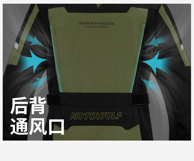 เสื้อการ์ดกันน้ำได้ MOTOWOLF JM3