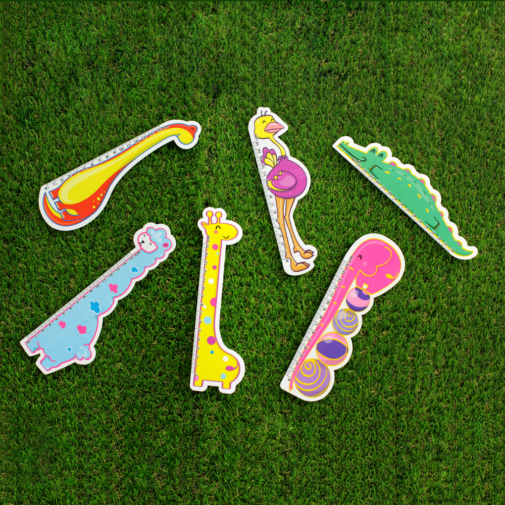 ไม้บรรทัด ที่คั่นหนังสือ ชุดสัตว์หรรษา