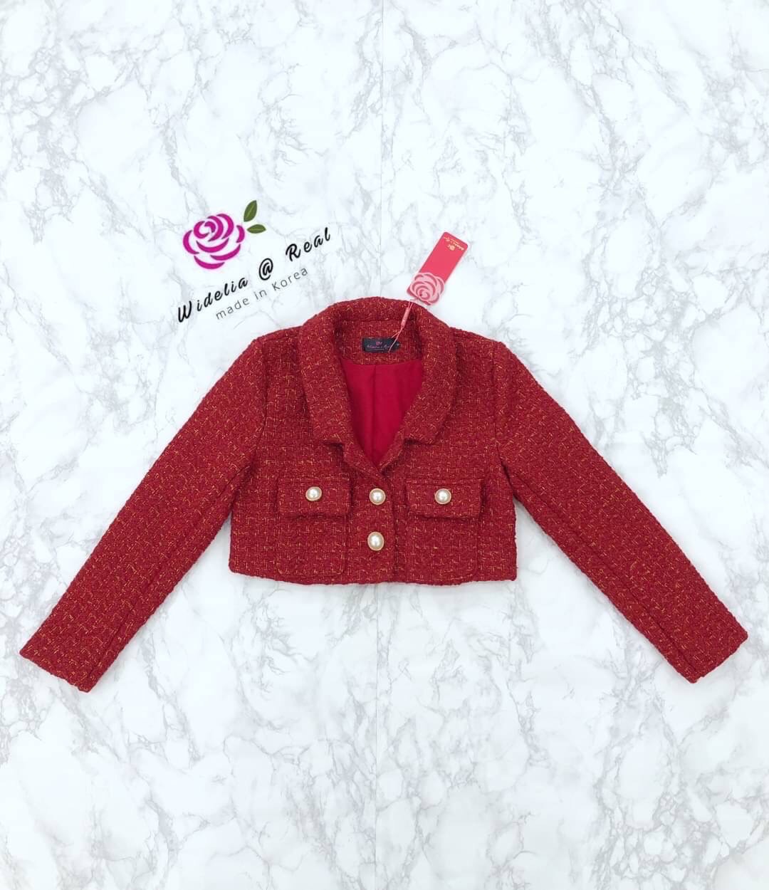 Korea Blazer เสื้อเบลเซอร์ผ้าทวีตชาแนลสุดหรู