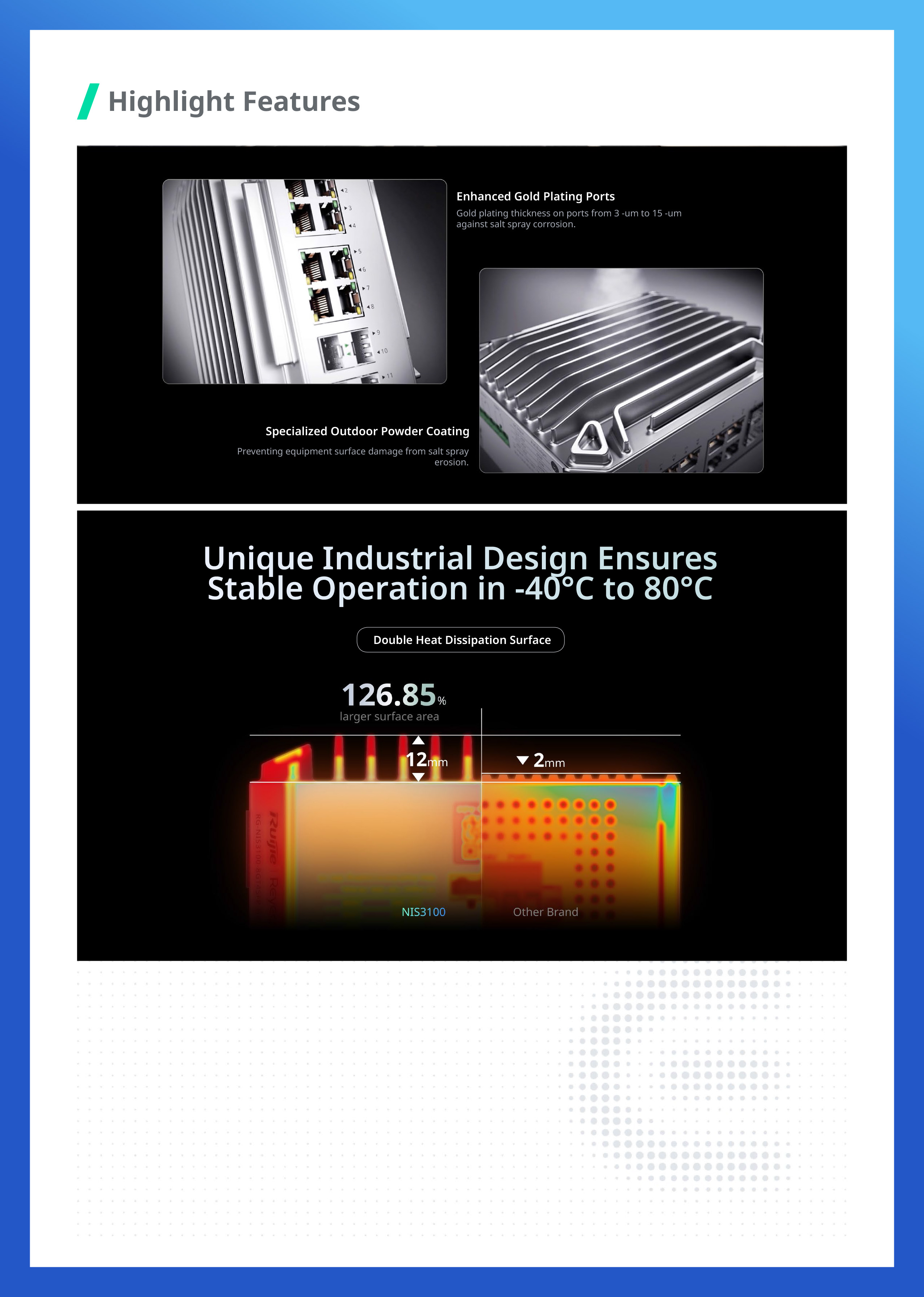 RUIJIE RG-NIS3100-8GT4SFP-HP Industrial-Grade L2-Managed POE Switch 8 Port, 4 SFP 240W BY BILLIONAIRE SECURETECH RG-NIS3100-8GT4SFP-HP