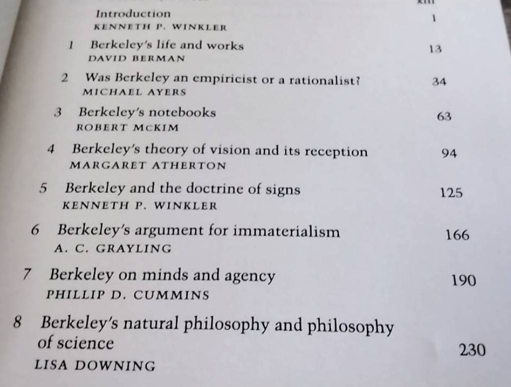 The Cambridge Companion to Berkeley