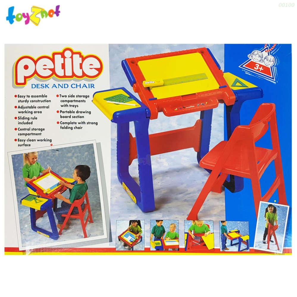 Toyznet ส่งฟรี ชุดโต๊ะเขียนหนังสือ-เก้าอี้ Petite รุ่น 00100