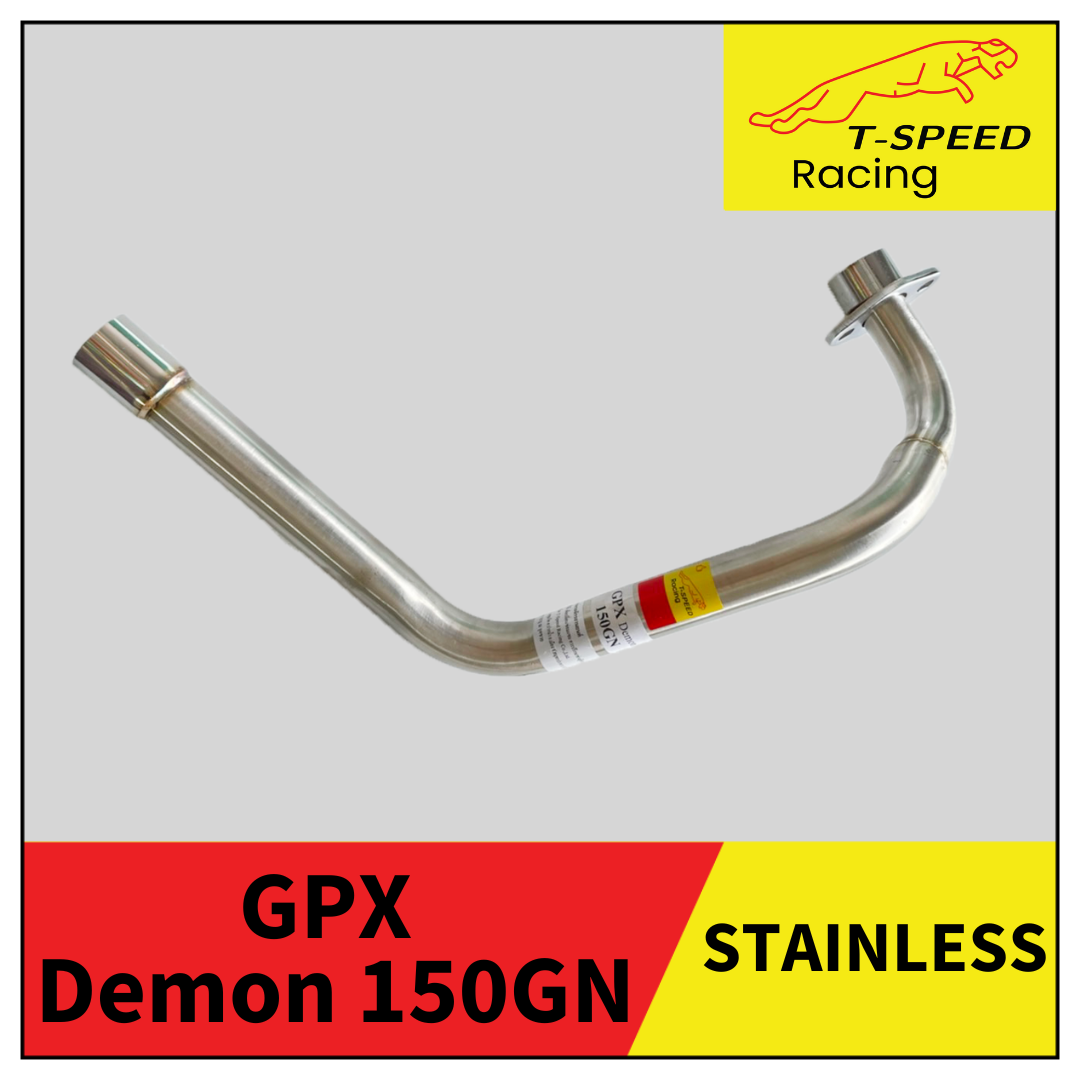 คอท่อ GPX Demon 150GN 🔩 Stainless steel แท้ เกรด 304 หนา: 1.2 มิลลิเมตร Size: STD ราคา 900 บาท