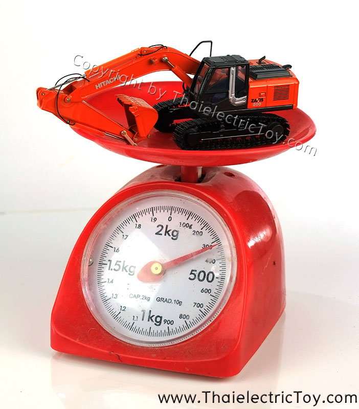 โมเดลรถแบคโฮ Hitachi Zaxis 200 วัสดุเป็นเหล็กทั้งคัน ขนาด 1:50 รายละเอียดสมจริง