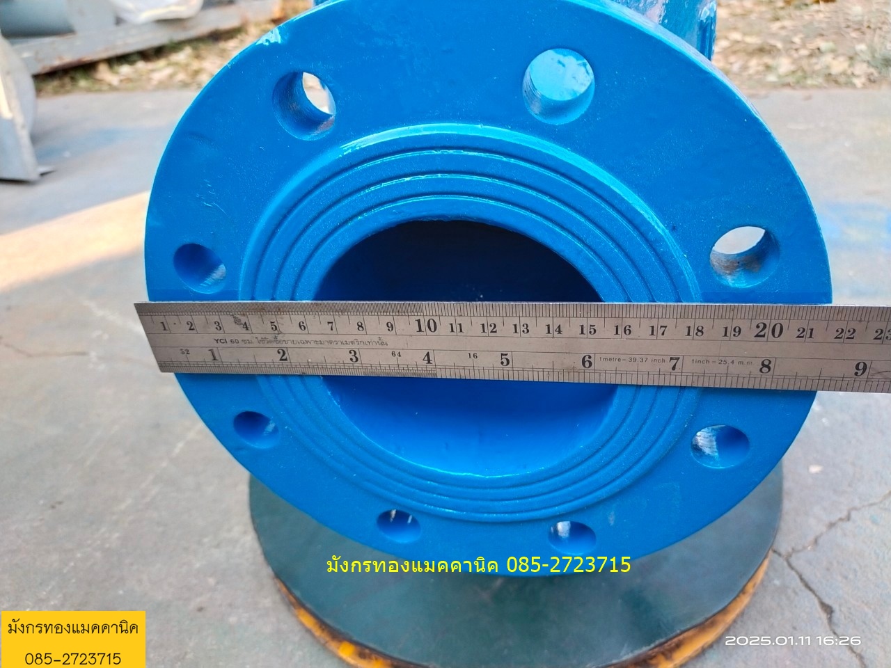 มิเตอร์น้ำ มาตรน้ำ ASAHI รุ่น WVM-100 ขนาด 4 นิ้ว ตัวมาตรวัดน้ำทำด้วยเหล็กหล่อ (Cast Iron FC20) ขับเคลื่อนด้วยระบบใบพัดชนิดแม่เหล็ก 2 ชั้น (Turbine Type,Magnetic Driving)