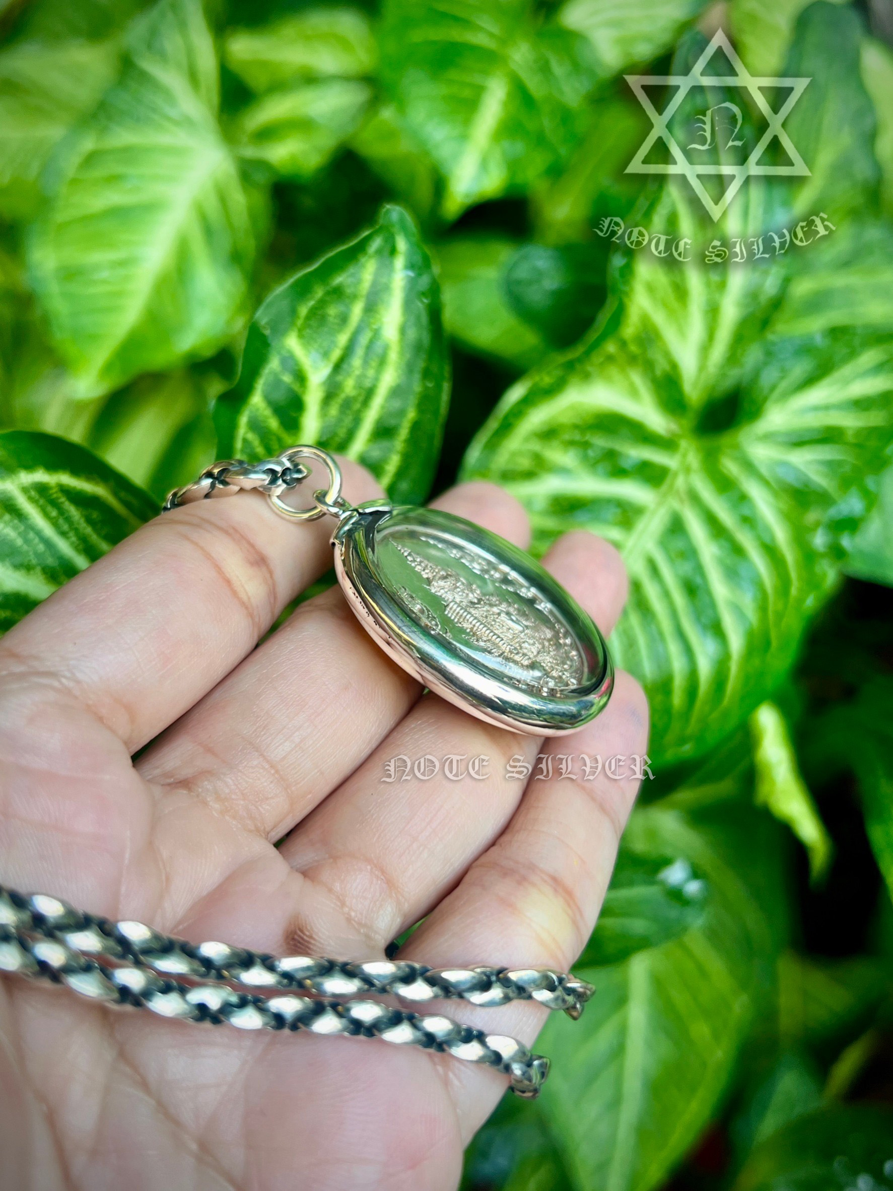 กรอบพระผ่าหวาย Sterling Silver 925NSSV3273