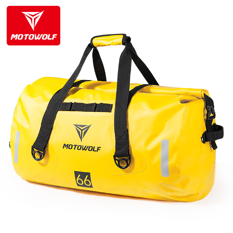 กระเป๋ากันน้ำ มัดท้าย สำหรับรถมอเตอร์ไซด์ Motowolf (แท้) 90L