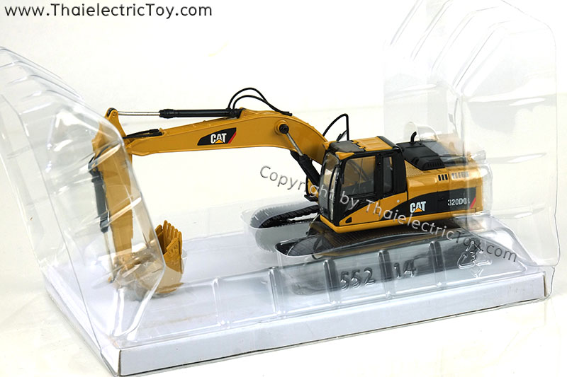 โมเดลรถแบคโฮ CAT 320D L วัสดุเป็นเหล็กทั้งคัน ขนาด 1:50 รายละเอียดสมจริง
