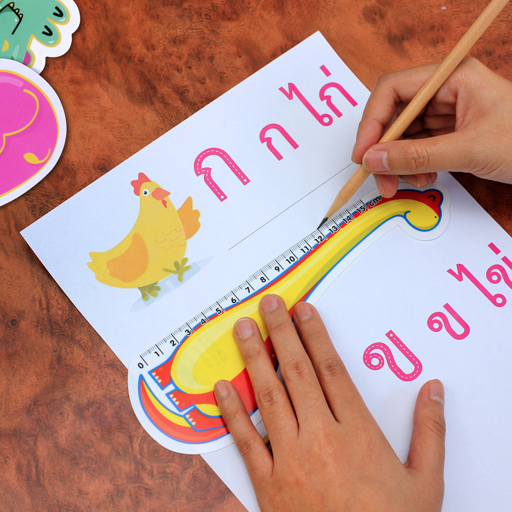 ไม้บรรทัด ที่คั่นหนังสือ ชุดสัตว์หรรษา