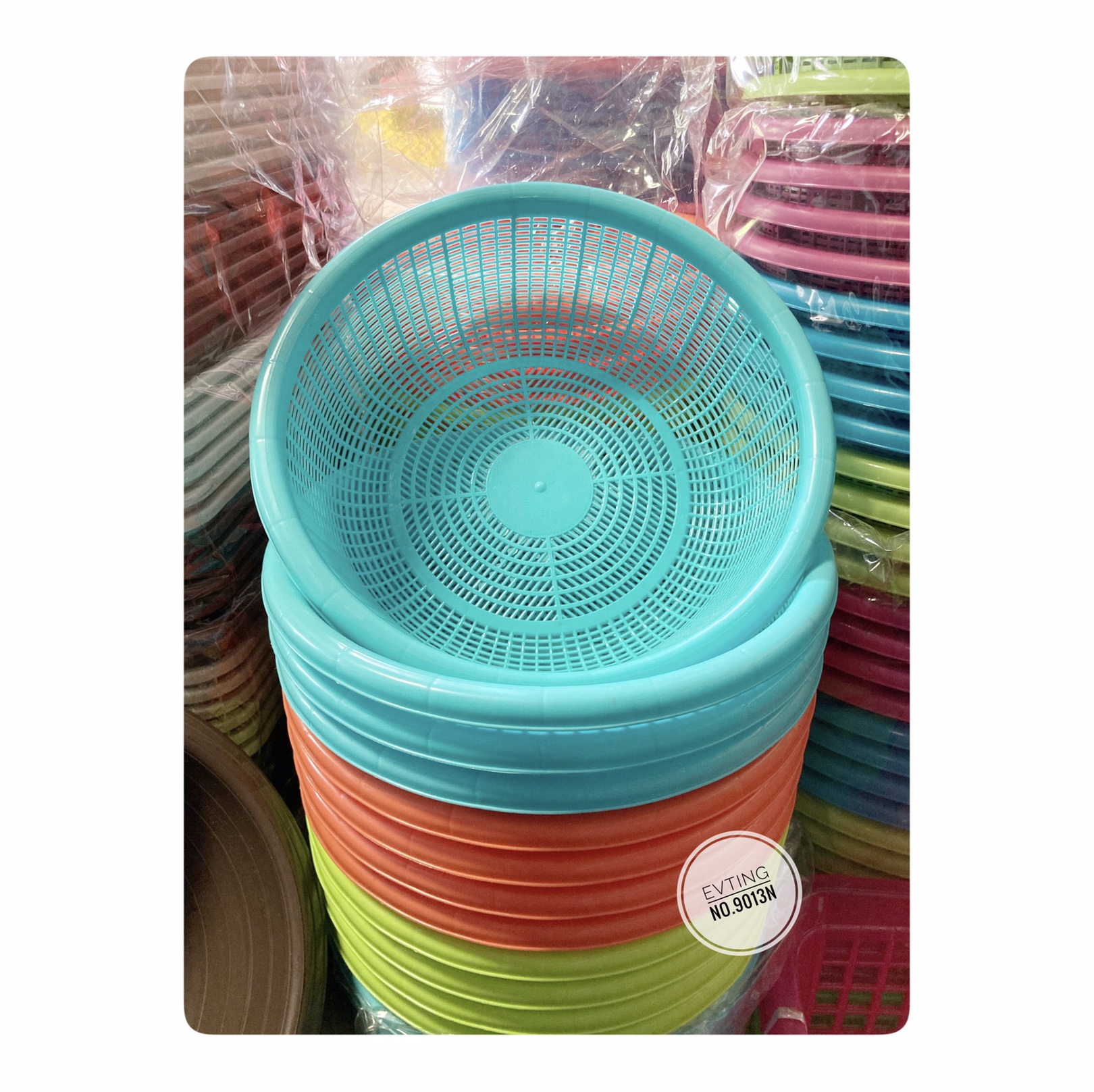 9013N ตะกร้ากลมคุณยาย No.9013N (ปู) 30*11