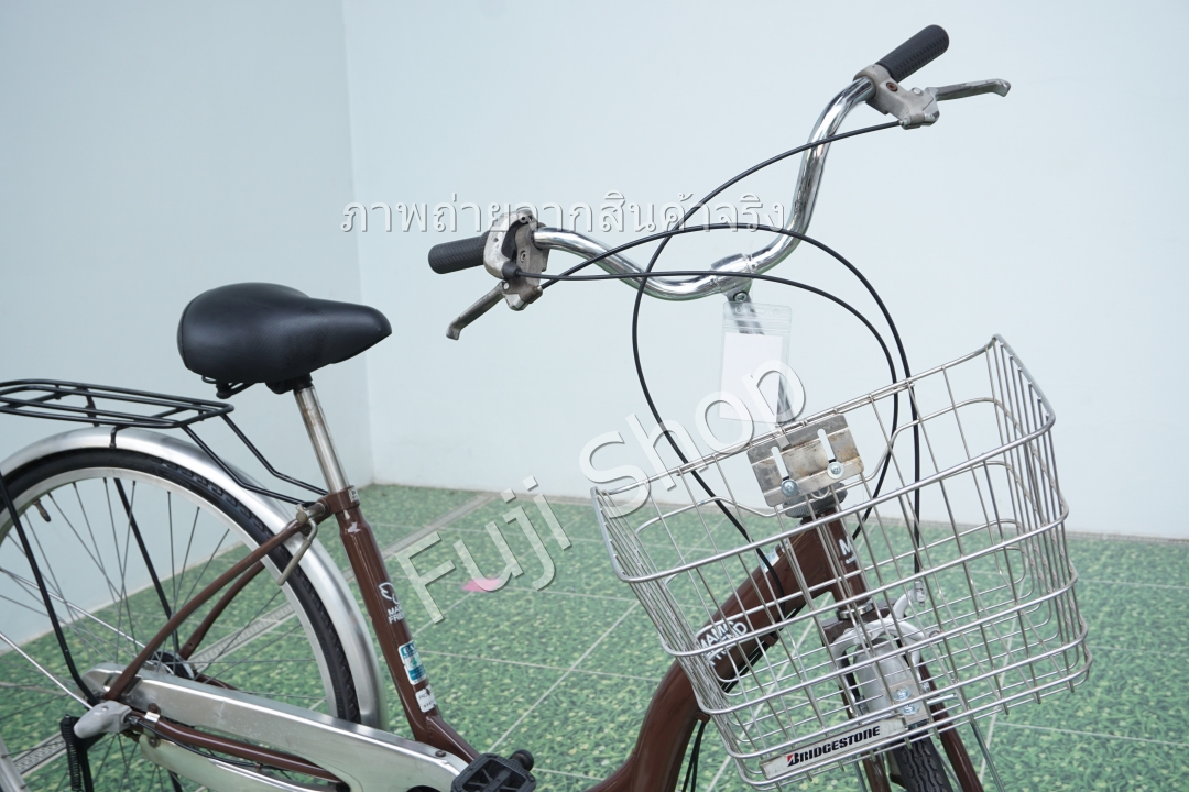 จักรยานแม่บ้านญี่ปุ่น - ล้อ 22 / 26 นิ้ว - เกียร์ดุม 3 สปีด - สีน้ำตาล [จักรยานมือสอง]