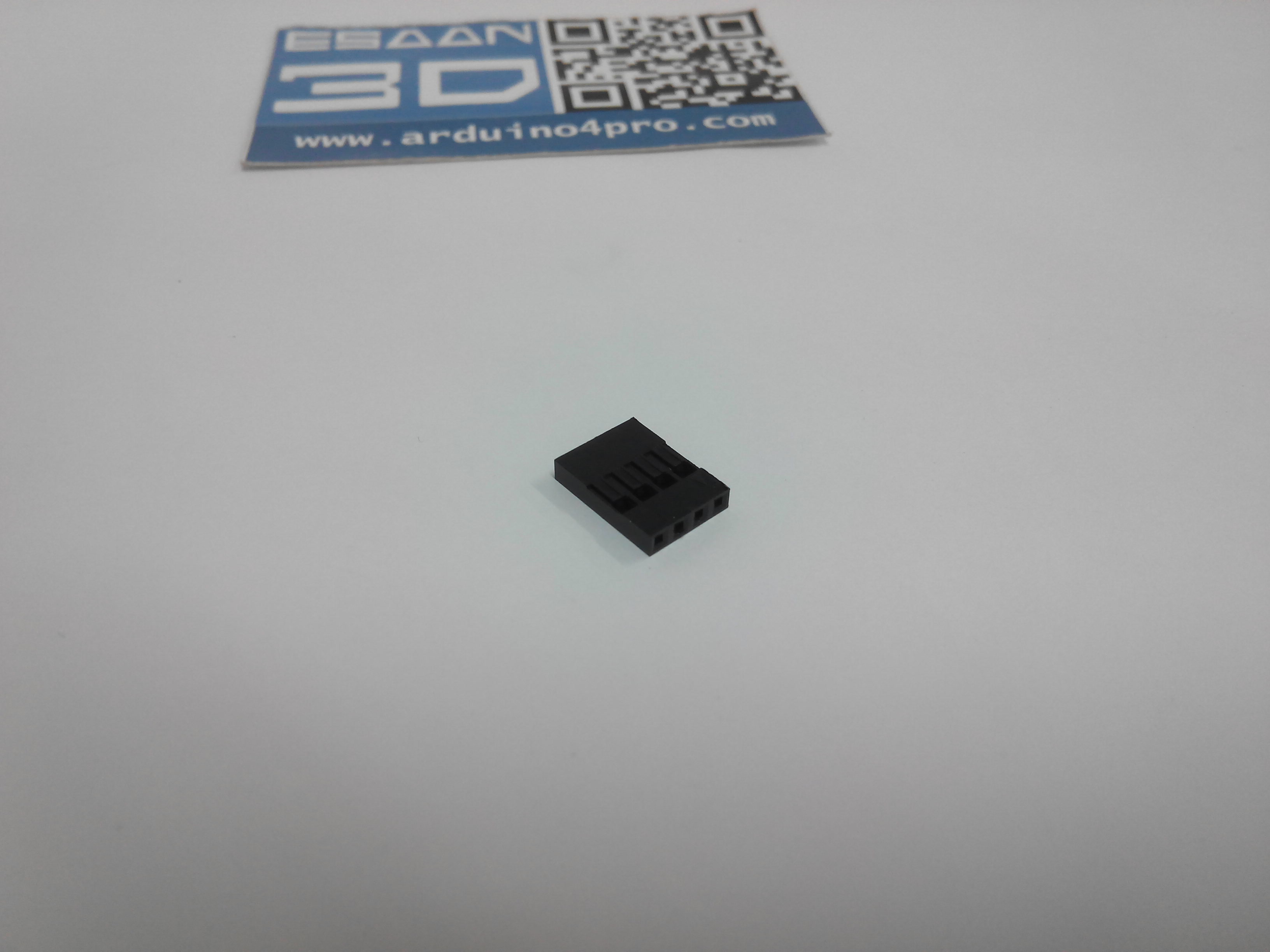 หัวต่อ 4P ใช้ร่วมกับเหล็กเข้าหัวสายไฟ (ระยะห่างขา 2.54mm)