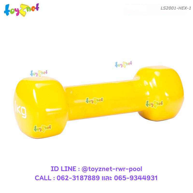 Liveup Hex Vinyl Dumbbell 1kg no. LS2001-HEX-1