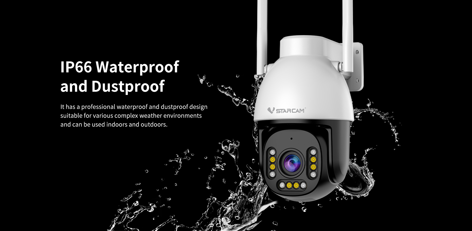 Vstarcam CS611Q-UV กล้องวงจรปิดระบบ IP WIFI 4 MP Black Light Full Color มีไมค์และลำโพงในตัว ติดตั้งภายนอกได้ BY BILLIONAIRE SECURETECH CS611Q-UV