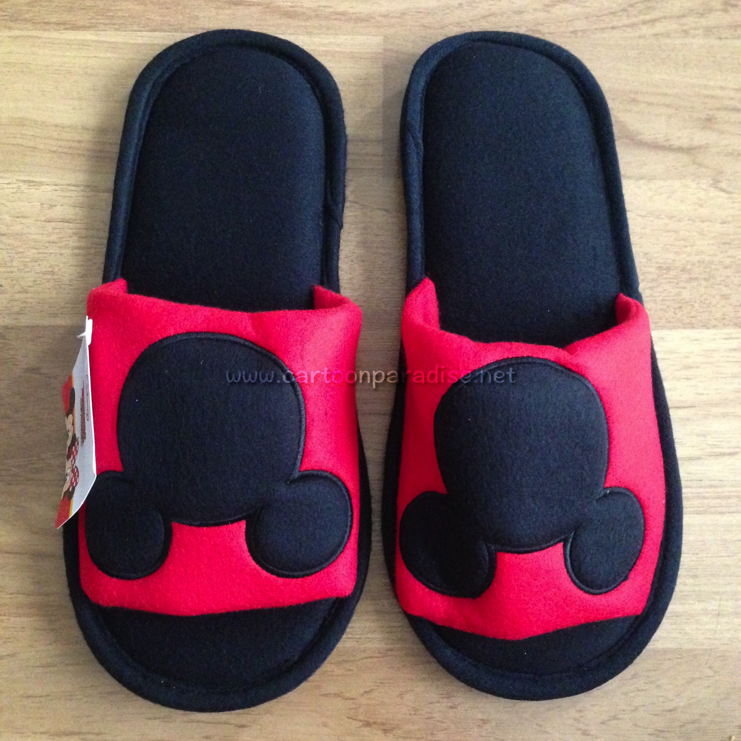 Mickey Mouse รองเท้าใส่ในบ้าน ดิสนีย์ มิกกี้ เมาส์ ลิขสิทธิ์แท้ Mickey Mouse Slippers Shoes Black Free Size