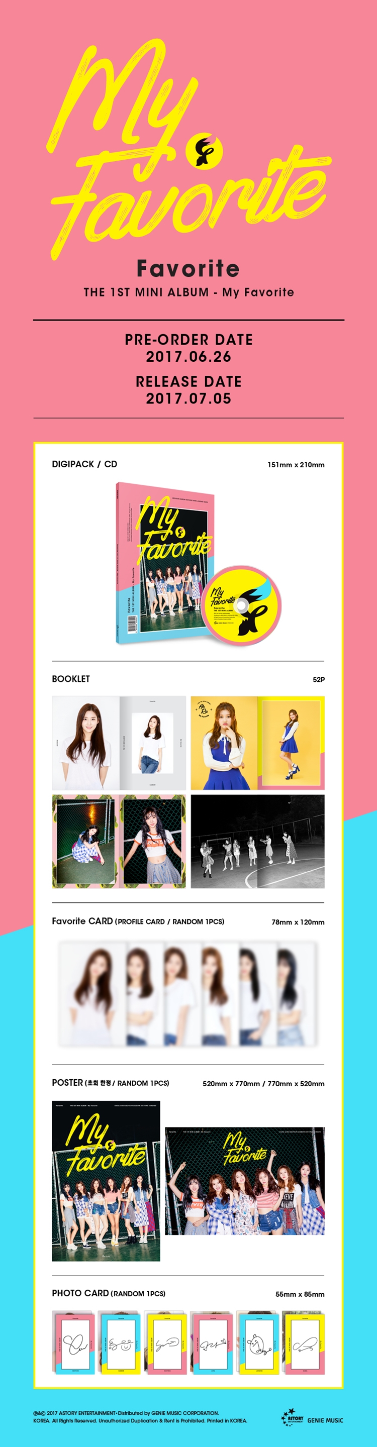 [PRE-ORDER] FAVORITE - 1st Mini Album "MY FAVORITE"