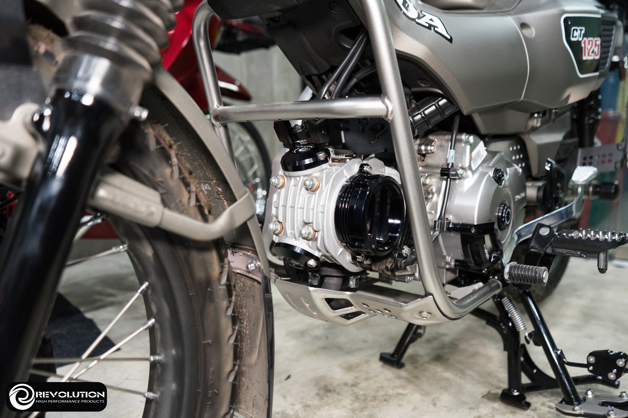 ชุดฝาปิดฝาสูบด้านL+อคริลิค ฝาปิดตั้งวาล์ว CNC REVOLUTION V2 CT-125 NEW2023