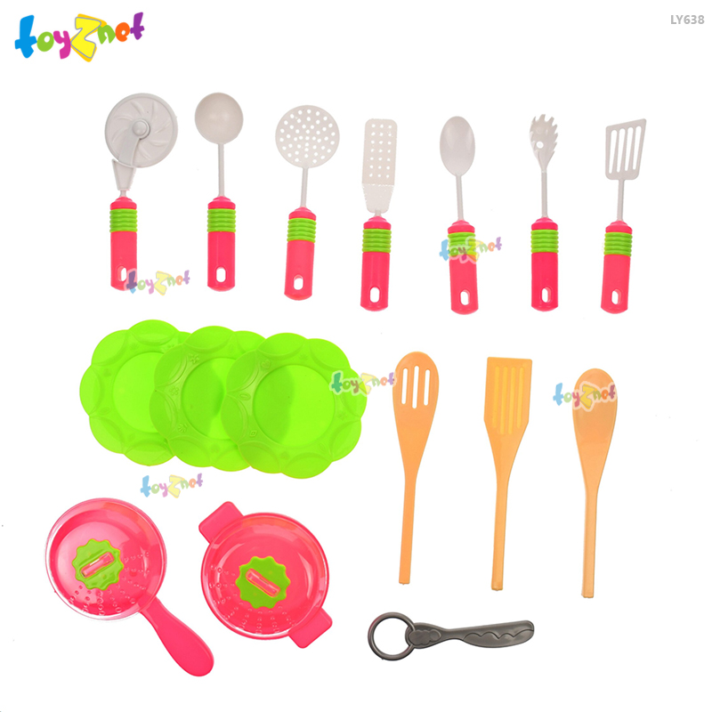 Toyznet ส่งฟรี ชุดเครื่องครัวกระเป๋าพร้อมเตาอบ สีชมพู รุ่น LY638
